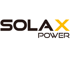 Solax Power logo in black and yellow text on transparent background